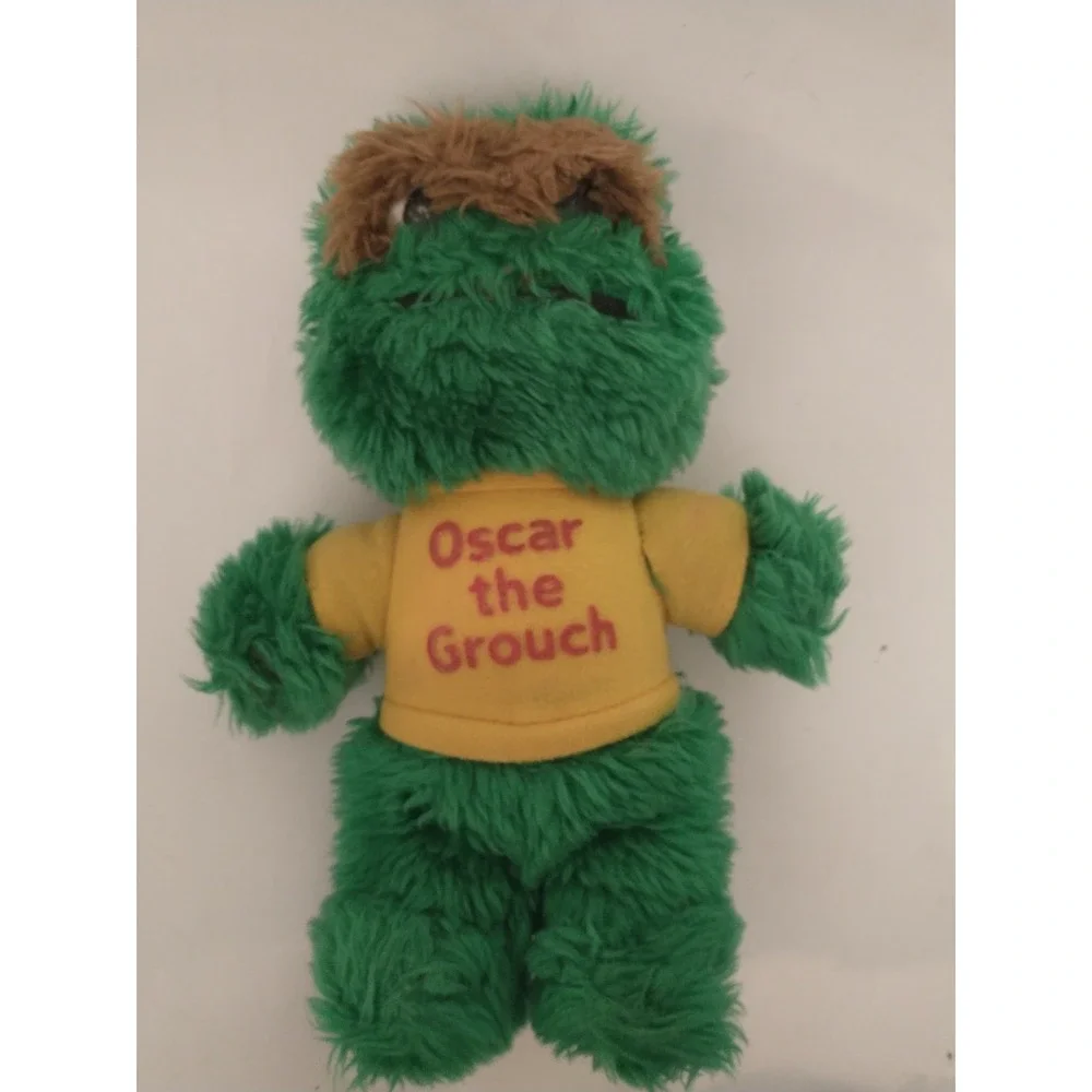 Big Bird Cookie Monster Oscar Grouch Sesame Street Playskool Vtg 1983 Plush READ